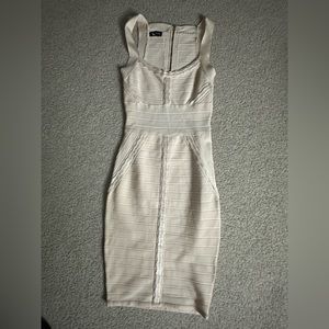 bebe Bodycon Bandage Cutout Dress